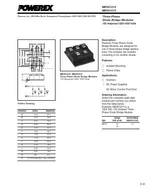 ME601215 Datasheet PDF Powerex