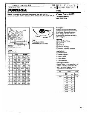 C350S Datasheet PDF Powerex