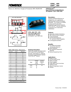 CD421240A Datasheet PDF Powerex