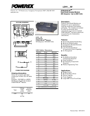 LD412060 Datasheet PDF Powerex