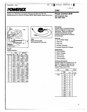 C380C Datasheet PDF Powerex