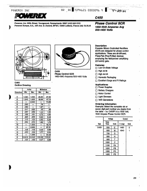 C450PB2 Datasheet PDF Powerex