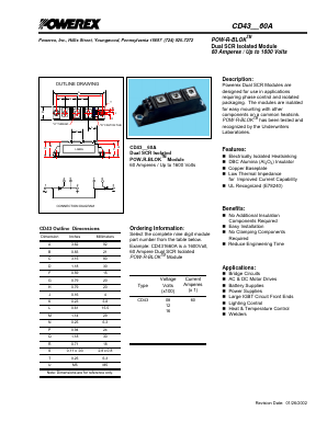 CD4360A Datasheet PDF Powerex