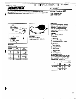 FT1000BV-75 Datasheet PDF Powerex