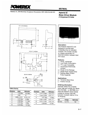 M57903L Datasheet PDF Powerex
