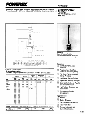 R701 Datasheet PDF Powerex