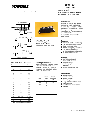 CD421660 Datasheet PDF Powerex