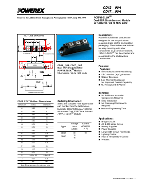 CD421290A Datasheet PDF Powerex