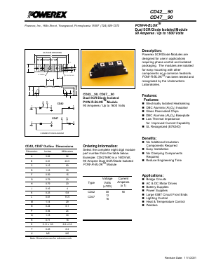 CD421290 Datasheet PDF Powerex