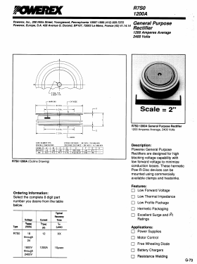 R7S01200A Datasheet PDF Powerex