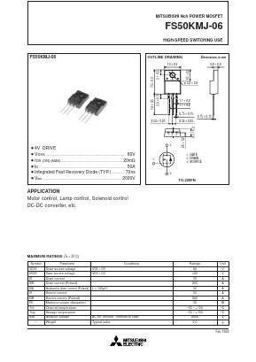 FS50KMJ-06 Datasheet PDF Powerex