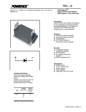 PS413820 Datasheet PDF Powerex