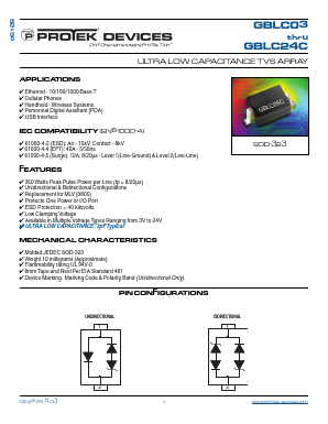 GBLC03C-T7 Datasheet PDF ProTek Devices.
