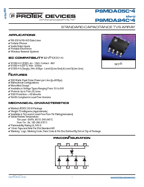PSMDA05-4 Datasheet PDF ProTek Devices.