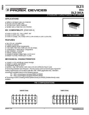 DLZ-5A Datasheet PDF ProTek Devices.