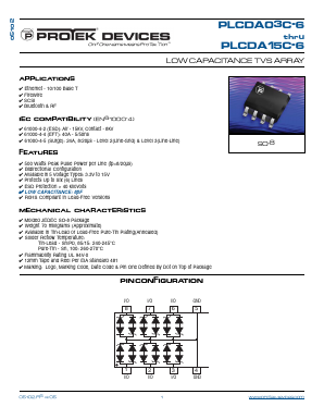 PLCDA05C-6 Datasheet PDF ProTek Devices.