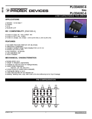 PLCDA05C-6-T13 Datasheet PDF ProTek Devices.