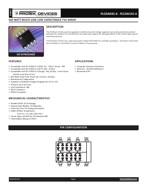 PLCDA05C-6-T7 Datasheet PDF ProTek Devices.