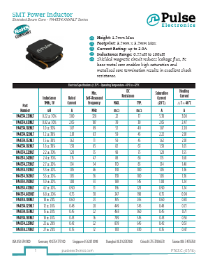 PA4334.221NLT Datasheet PDF Pulse Electronics
