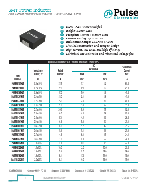PA4341.201NLT Datasheet PDF Pulse Electronics