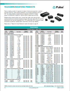 PE-65493 Datasheet PDF Pulse Electronics