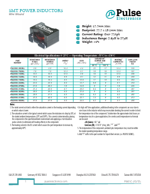 PA2050.313NL Datasheet PDF Pulse Electronics
