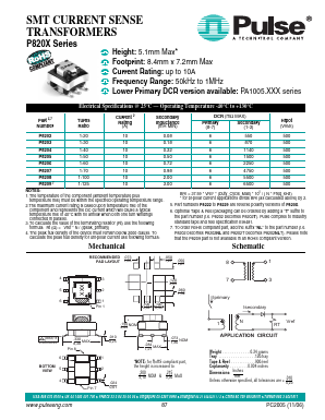 P8204 Datasheet PDF Pulse Electronics