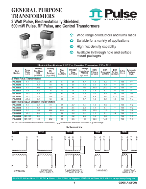 PE-61007 Datasheet PDF Pulse Electronics