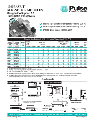 H5004NL Datasheet PDF Pulse Electronics