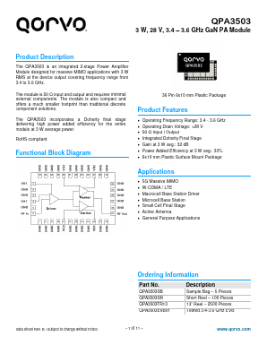 QPA3503SB Datasheet PDF Qorvo, Inc