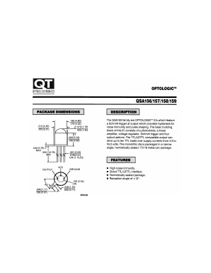QSA156 Datasheet PDF QT Optoelectronics => Fairchildsemi