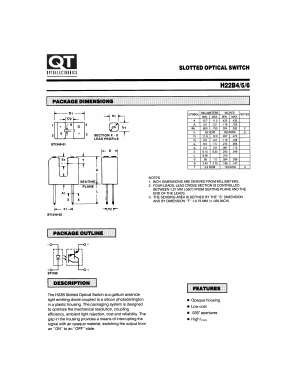 H22B5 Datasheet PDF QT Optoelectronics => Fairchildsemi