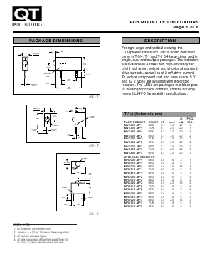 MR37509-MP5 Datasheet PDF QT Optoelectronics => Fairchildsemi