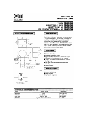 MV49124A Datasheet PDF QT Optoelectronics => Fairchildsemi