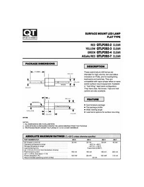 QTLP282-2 Datasheet PDF QT Optoelectronics => Fairchildsemi