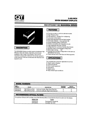 MAN4940A Datasheet PDF QT Optoelectronics => Fairchildsemi