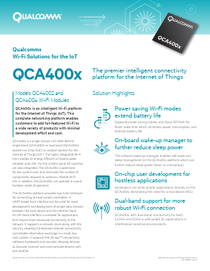 QCA-4002X-BL3A Datasheet PDF QUALCOMM Incorporated