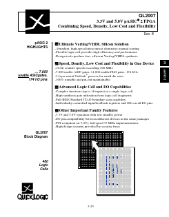 QL2007-1PF144C Datasheet PDF QuickLogic Corporation