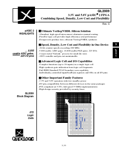 QL2009-XPF144C Datasheet PDF QuickLogic Corporation