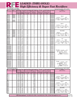 HERA807G Datasheet PDF RFE international