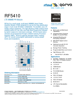 RF5410TR13 Datasheet PDF RF Micro Devices
