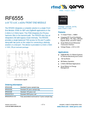 RF6555 Datasheet PDF RF Micro Devices