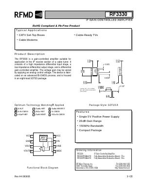RF3330PCBA-41X Datasheet PDF RF Micro Devices
