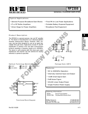 RF2308 Datasheet PDF RF Micro Devices