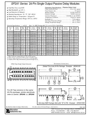 SP2412001 Datasheet PDF Rhombus Industries Inc.