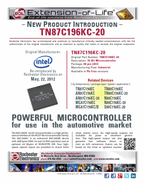 TN80C196KC-20 Datasheet PDF Rochester Electronics