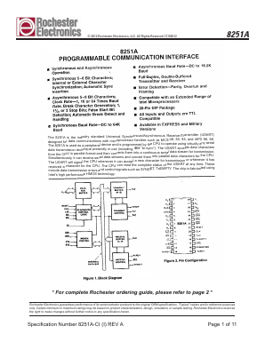 D8251A Datasheet PDF Rochester Electronics