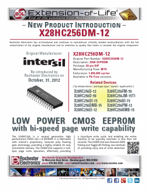 X28HC256P-15 Datasheet PDF Rochester Electronics