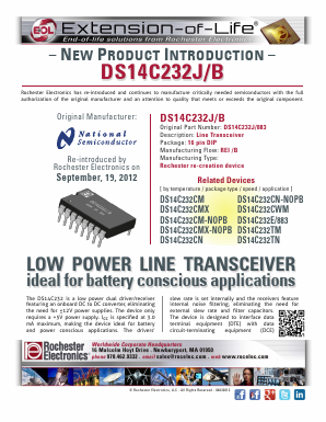 DS14C232CWM Datasheet PDF Rochester Electronics
