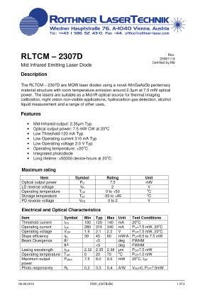 RLTCM-2307D Datasheet PDF Rochester Electronics